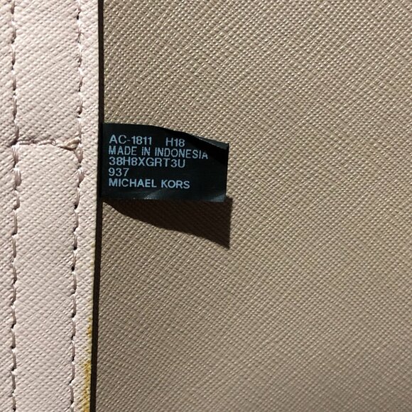 Michael Kors Greenwich Pink Leather Grab Bag Satchel Crossbody Tote MSRP $358 - Picture 11 of 13